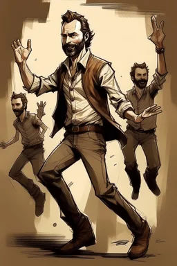 Rick grimes dancing