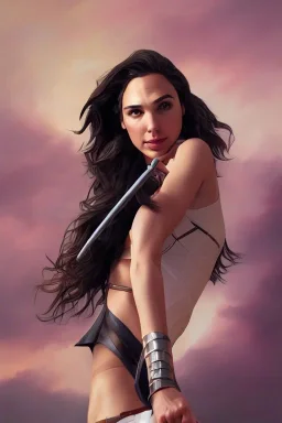 gal gadot in the style of stefan kostic, realistic, full body, sharp focus, 8 k high definition, insanely detailed, intricate, elegant, art by stanley lau and artgerm