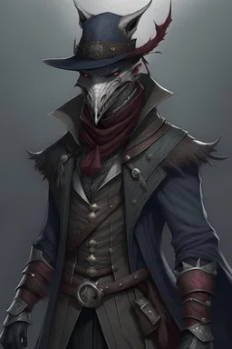 aristocratic hunter, bloodborne style, front view