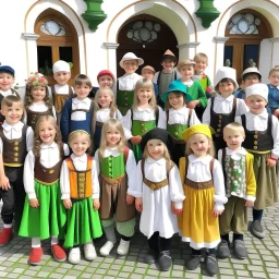 Mittelschule pregarten in österreich mit julian fuchs mit fuchs kostüm