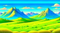 grassland plains mountain background