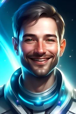 men of 30 years old, crystalline skin, galactic, cristal, ufo, very nice smile, commander, high rank, large cosmic forehead, human face, admiral