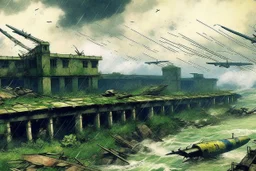 The Last of us FEDRA Military Hiroshima Bombing, no people just scenery