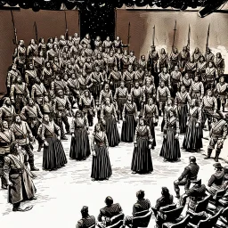 Klingon stage production of Oklahoma.