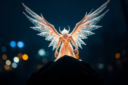 Mind flayer monster angel bokeh like f/0.8, tilt-shift lens 8k, high detail, smooth render, down-light, unreal engine, prize winning