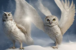 snow winged OWL