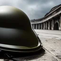 apocalypse, chaotic, magnificent, (((realistic))), massive, epic, cinematic, 8k, HD, Ultra High Definition, photo film, film grain, Chromatic Aberration, hyper-detailed, WW2, World War II, high quality Male German Soldier steel combat helmet 3rd Reich ultra detail clear face high quality uniform Imperial German city background