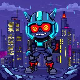 2-d pixel crypto punk named kenn