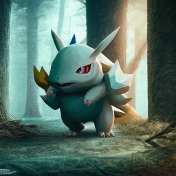 Mystery pokemon,Ambiance dramatique, hyperrealisme, 8k, high quality, lot of details, portrait,