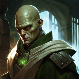 star wars bald male corellian pilot wearing pearlescent black and gunmetal grey First Order special forces heavy assault armor and helmet with gold trim inside the jedi temple, centered portrait, hyperdetailed, dynamic lighting, hyperdetailed background, 8k resolution, volumetric lighting, light skin, fully symmetric details