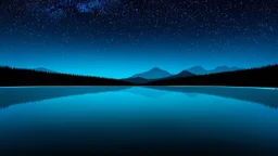 A lake whose waters reflect the night sky with such clarity that it seems to be full of stars. The creatures that inhabit its depths emit a light of their own, adding a magical glow to the environment.