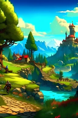 fantasy adventure landscape