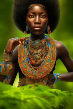 A photo taken from an african village "ninja", <character or scene>, kente, cinematic lighting --v 4 --q 2