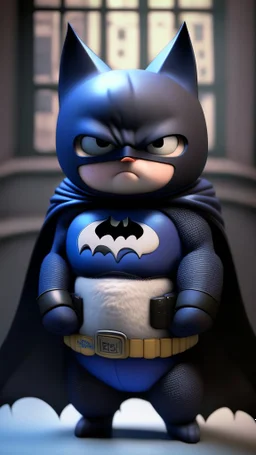 batman become doraemon, cute, ultra realistic, 4k, ultra detail, full body