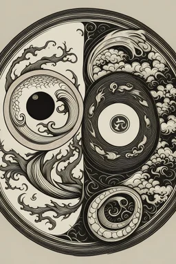 ying yang of good and evil media