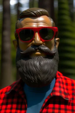 Paul Bunyan with sunglasses