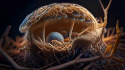 bird's nest mushroom, excellent, beautifully lit macro, sharp, detailed, hyper sharp, 8k resolution, artistic, real life, lifelike, hyper realistic, super detailed, realistic