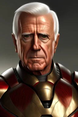 realistic leslie nielsen as iron man