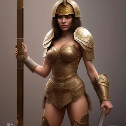 yohan diniz as a cute female gladiator in elevator