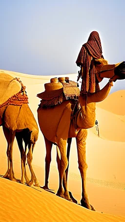 Africa, camel and desert, farmers