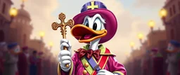 pride donald duck as a christian cross dresser