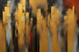 an abstract painting، Sensual combination of colors, brush stroke of shining golden mix and yellow silver paint ,A masterpiece، HD, Hi-Res, Award winning painting