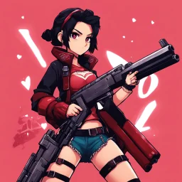 [wee No More Heroes style] Nav Girl with big gun