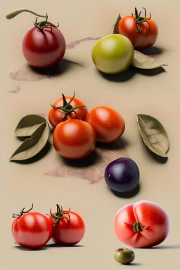 renaissance style still life composite by Raviolis with natural tomato, albahaca, olives, olive oil. moisture, art, natural, ornaments, marble, gold, high kitchen, smooth, gradient color background, unreal engine 5, ray tracing, RTX, lumen lighting, ultra detail, volumetric lighting, 3d.