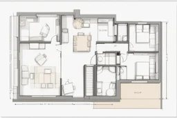 blueprint, small house floor plan, technical, illustration, videogame