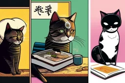 Cat. Sushi. Francesco Matteuzzi. Graphic novel