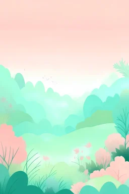 pastel themed wallpaper with nature background
