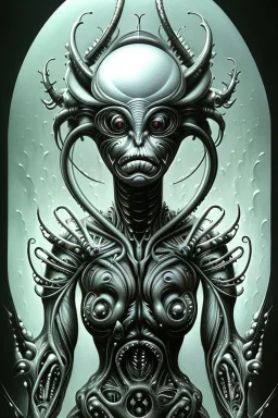 Biomorphic Biomechanical Alien Queen by Giger