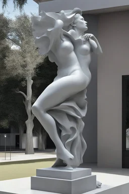 the sculpture is unusual