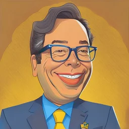 Caricatura del presidente de Colombia Gustavo Petro Urrego