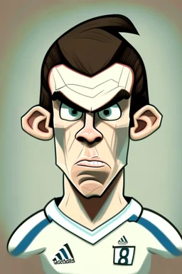 Gareth Bale Footballer cartoon 2d