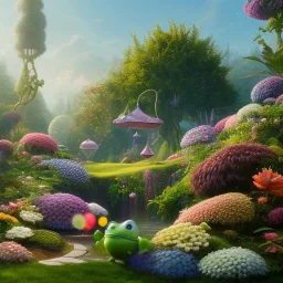 pixar style, volumetric summer garden environment and background, realistic painting of Nike sneaker, looking excited, volumetric lighting, dramatic lighting, detailed digital painting, extreme dense and fine fur, anime, ornate, colour-washed colors, elegant, small minutiae, tiny features, particulars, centered, smooth, sharp focus, renderman gofur render, 8k, uhd, detailed eyes, realistic shaded volumetric lighting, sunlight caustics, backlight, centered camera view