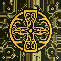 A Celtic Cross can also be a circuit board