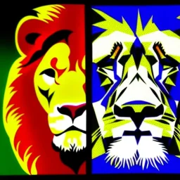 lions pop art