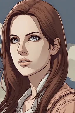 Draw lana del rey with attack on titan art style anime