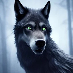 award winning portrait of a maleunreal 5, octane render, cinema4d, dynamic lighting, dramatic lighting, 4k, redshift render, highly detailed, hyper realistic,anthropomorphic black wolf long