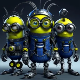 cyber punk meets minions from despicable minions