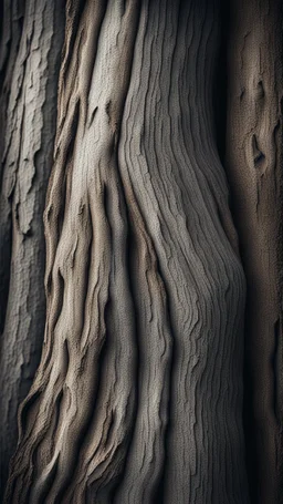 darker toned rough texture of an old tree's trunk flowing vertical