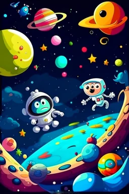 cartoon space