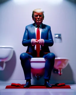 Toilet scene, Donald Trump sitting in toilet, pants down, realistic image, hooper style, concept art, smooth, unreal engine 5, god lights, ray tracing, RTX, lumen lighting, ultra detail, volumetric lighting, 3d.