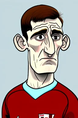 Anthony Gordon English football player ,cartoon 2d