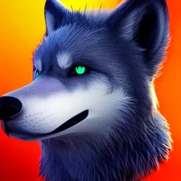 legendary cool wolf with black fur and blue piercing blue eyes in the night with black shade showing full body, from the side, neon black flames, 8k resolution, ultra hyperdetailed, Unreal Engine 5, ultra colorful, very small details, realistic