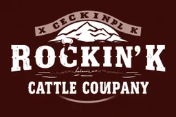 logo ideas for Rockin' K Cattle Company.