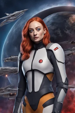 Sophie Turner in Rebel Starship