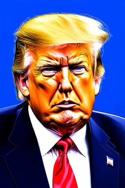 Portrait of Donald trump