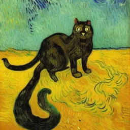 the cat travels in the Nederlanden by van Gogh